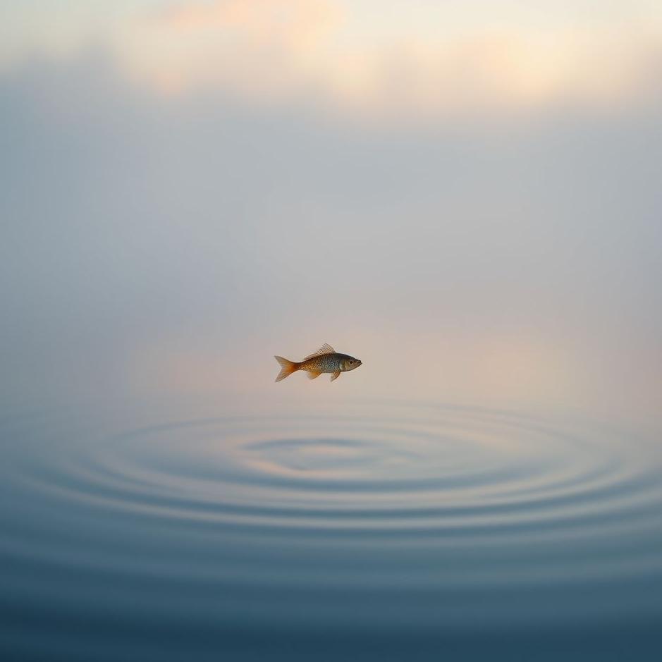 Dream : A baby fish in a lake in a dream