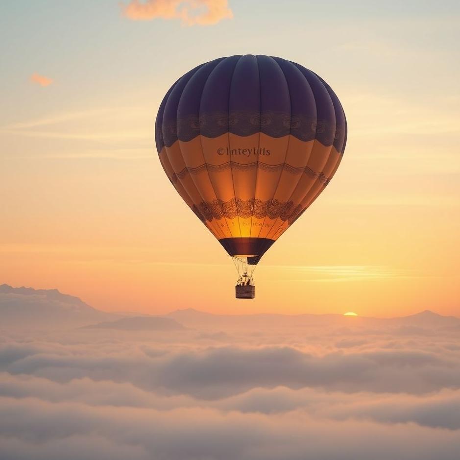 Dream : A balloon flying in the sky in a dream