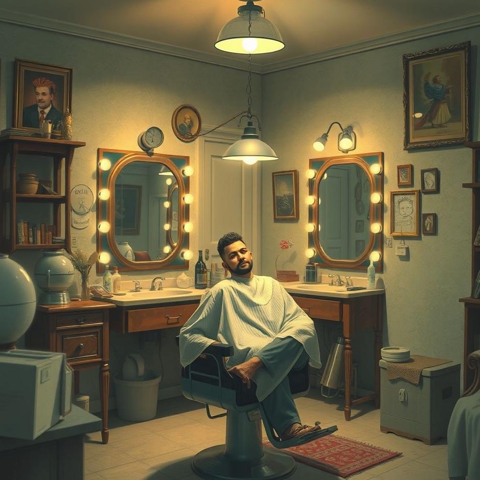 Dream : A barber at home in a dream
