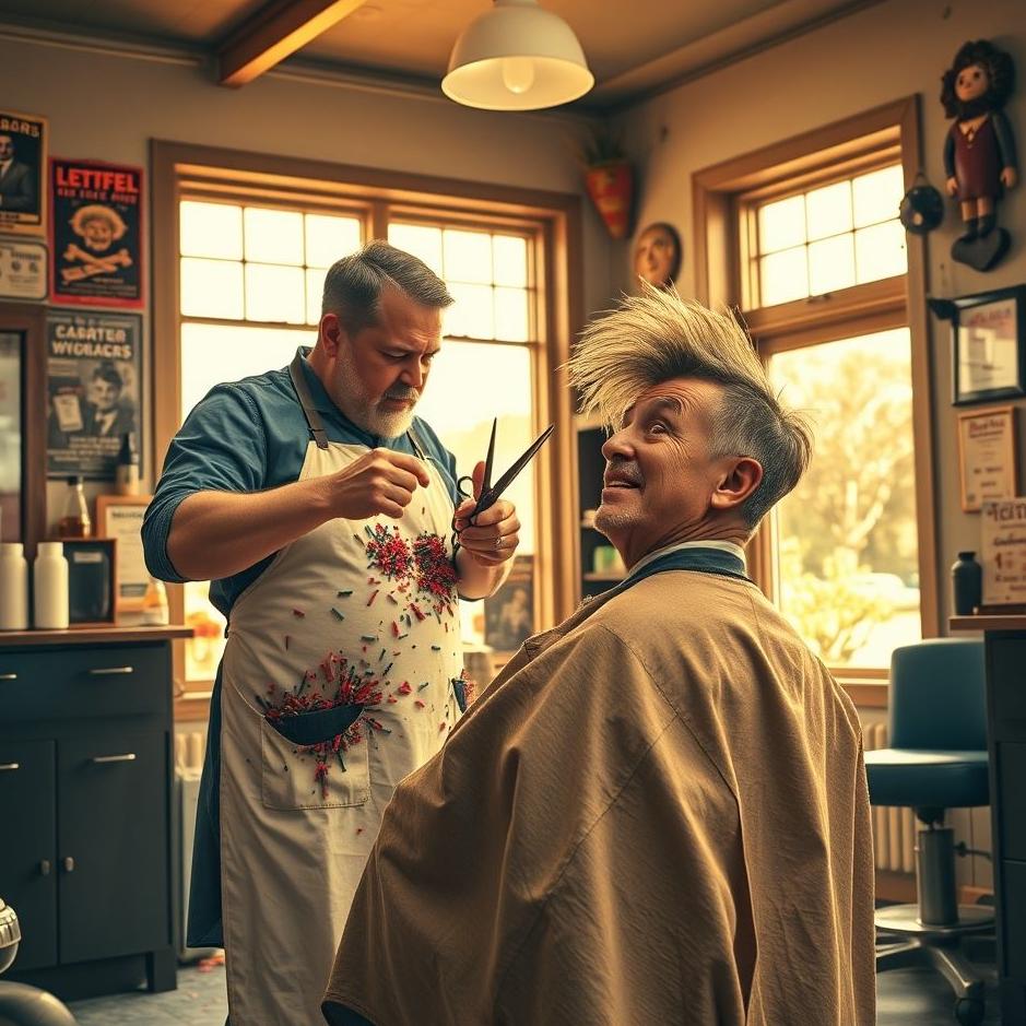 Dream : A barber cutting hair incorrectly 