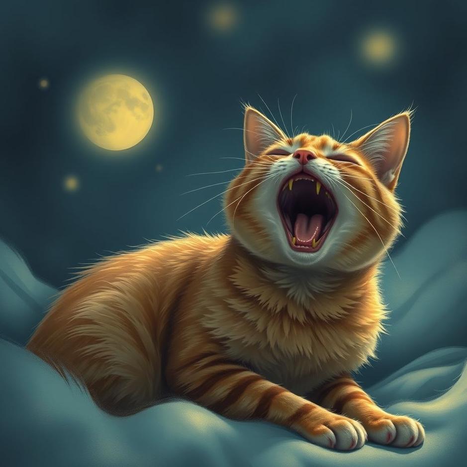 Dream : A barking cat in a dream