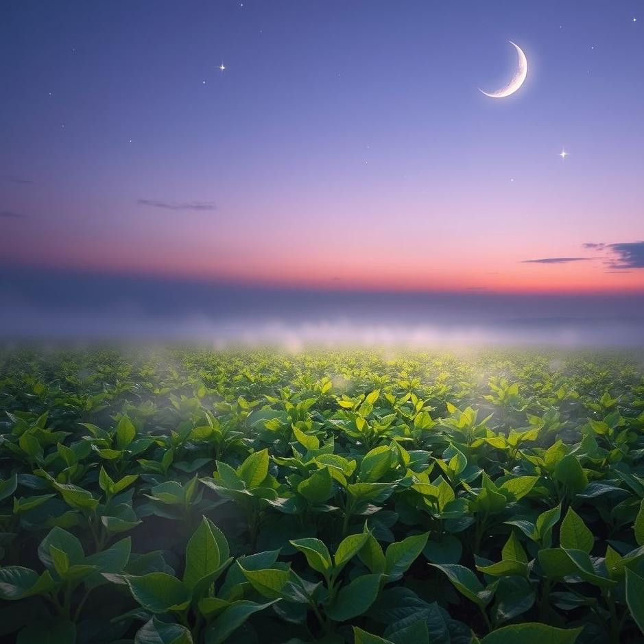 Dream : A bean field in a dream