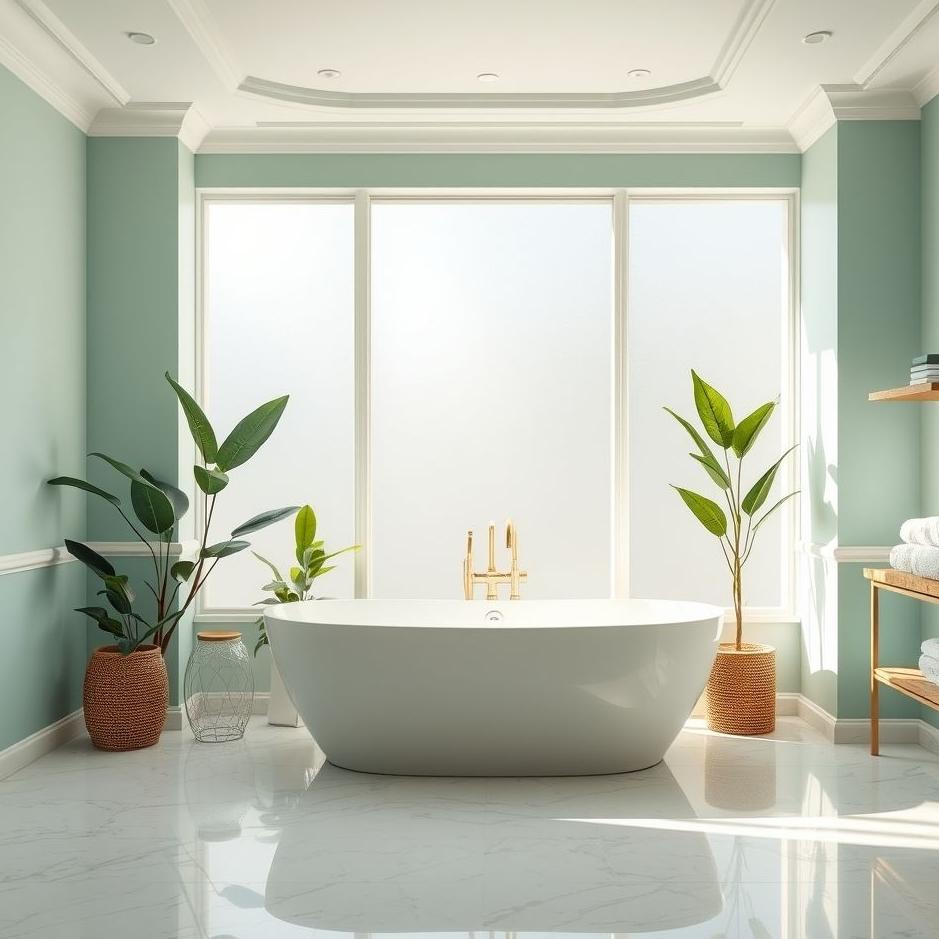 Dream : A beautiful big bathroom in a dream