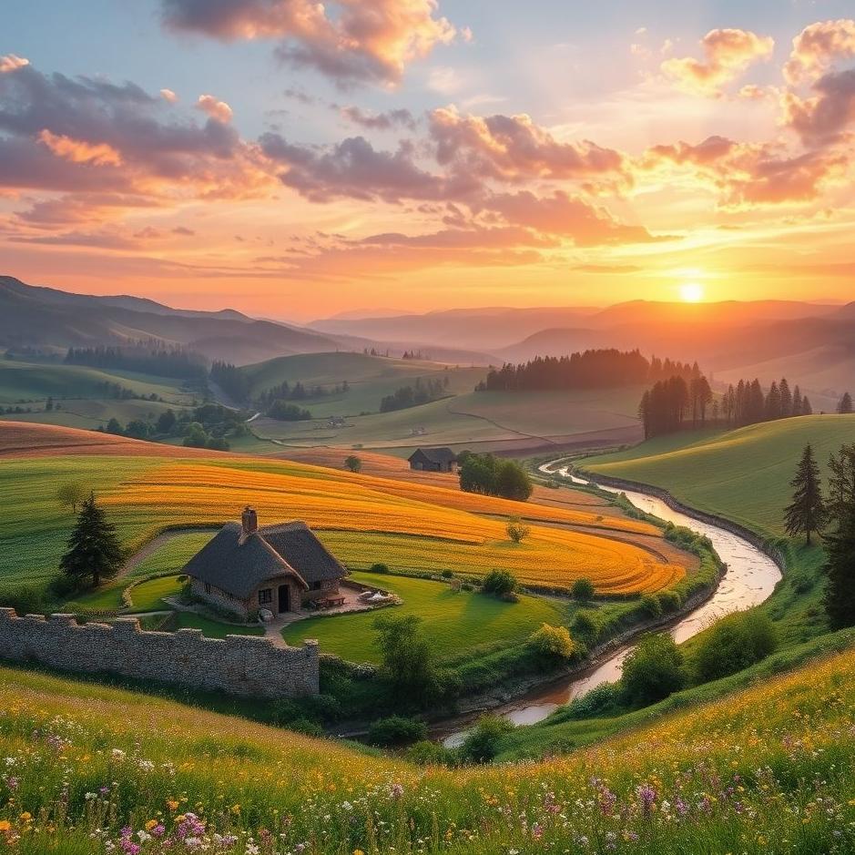 Dream : A beautiful country in a dream