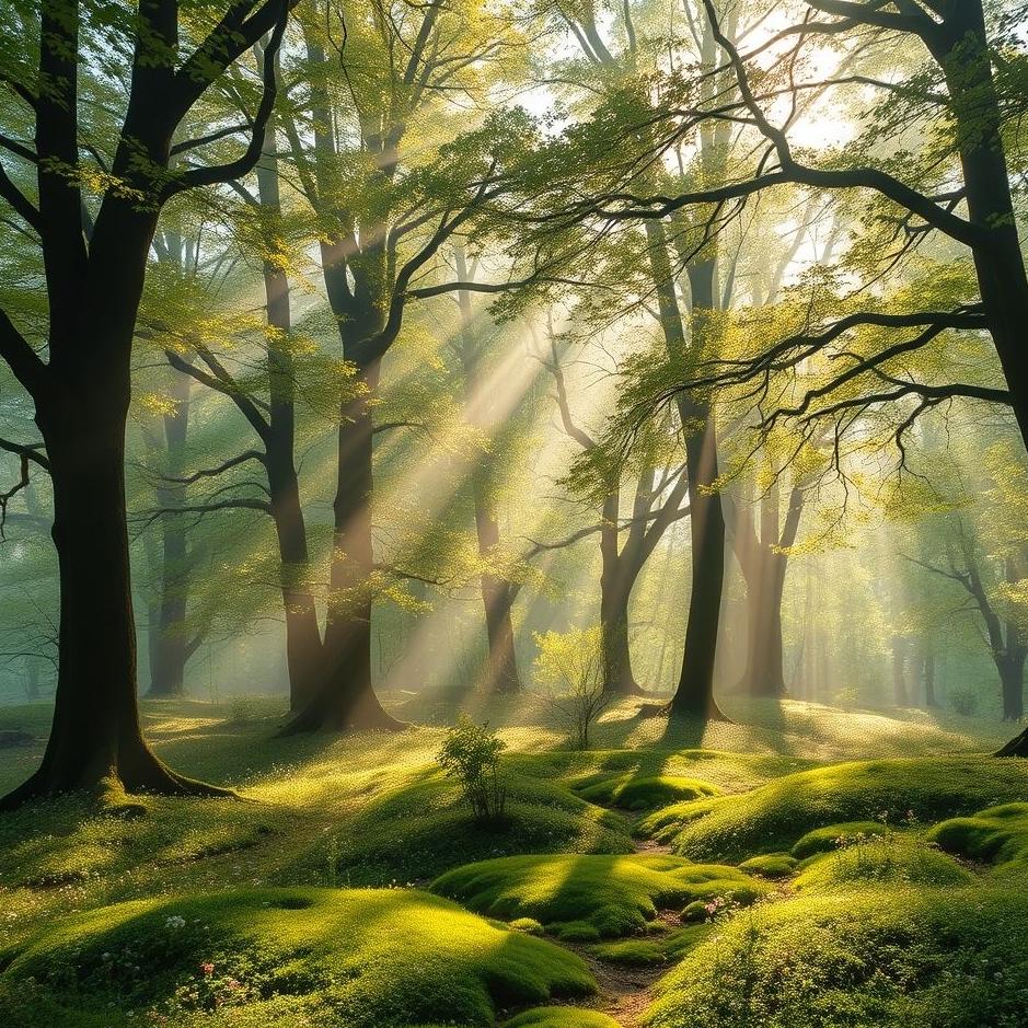 Dream : A beautiful forest in a dream