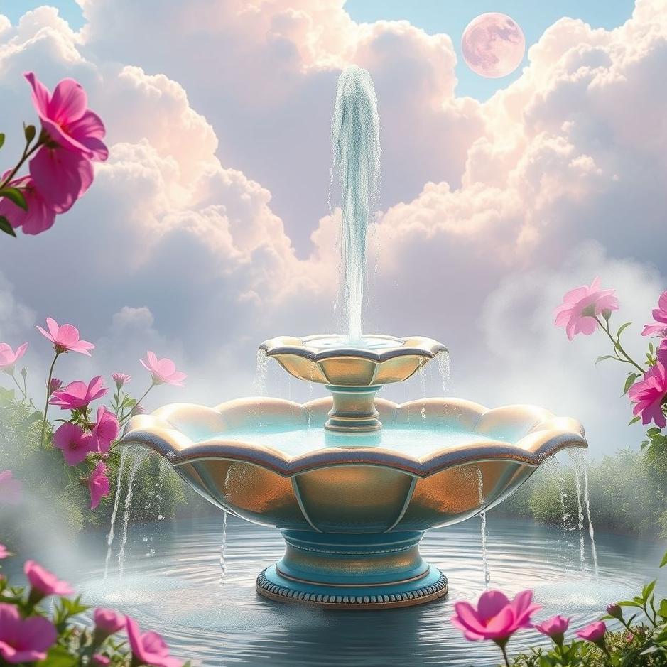 Dream : A beautiful fountain in a dream