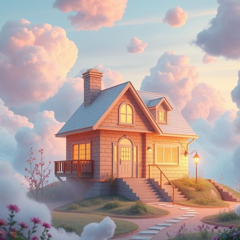 Dream : A beautiful house being built in a dream