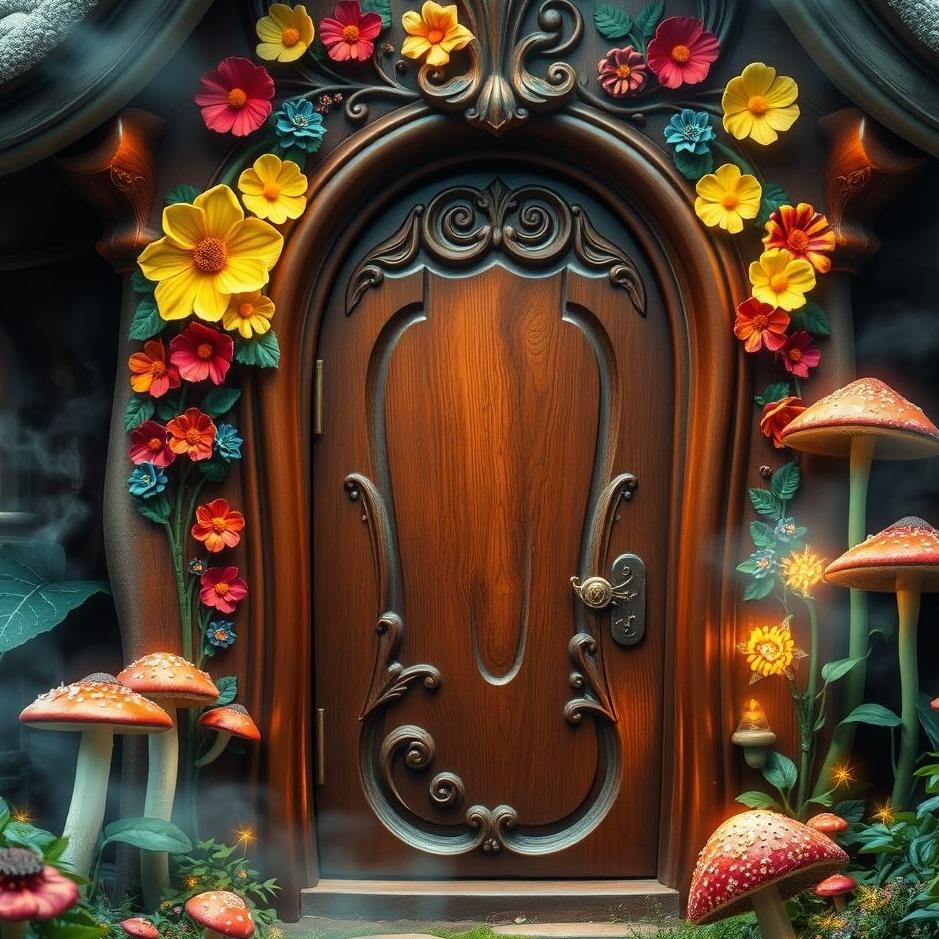Dream : A beautiful house door in a dream
