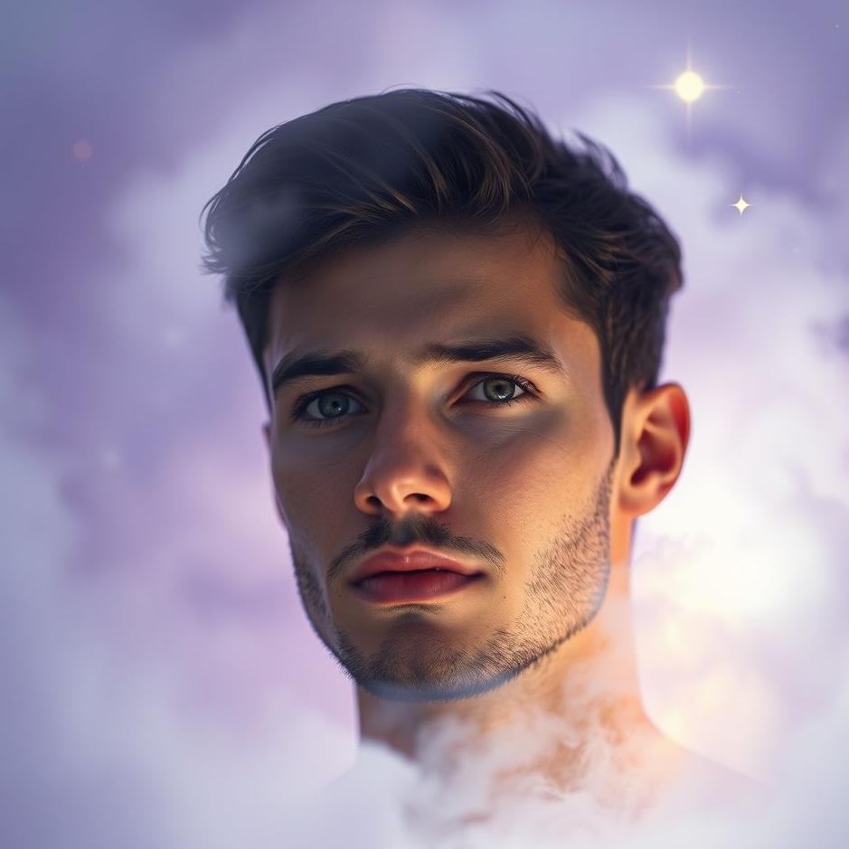 Dream : A beautiful male face in a dream