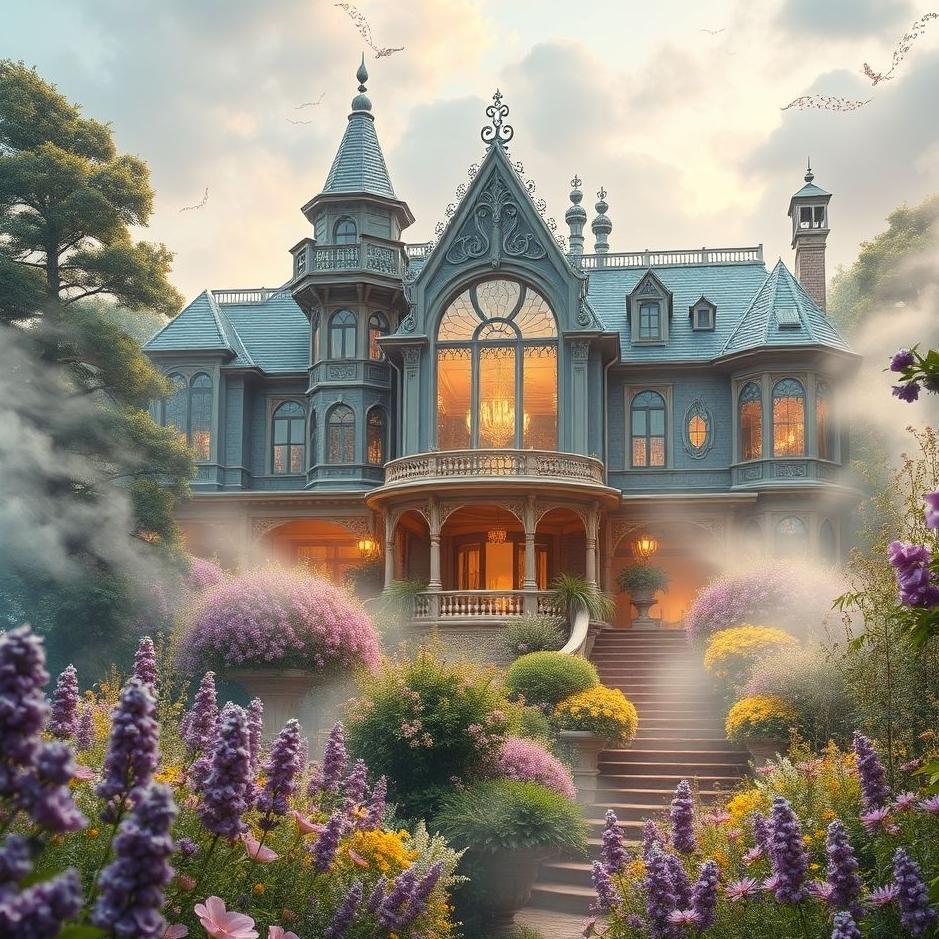 Dream : A beautiful mansion in a dream