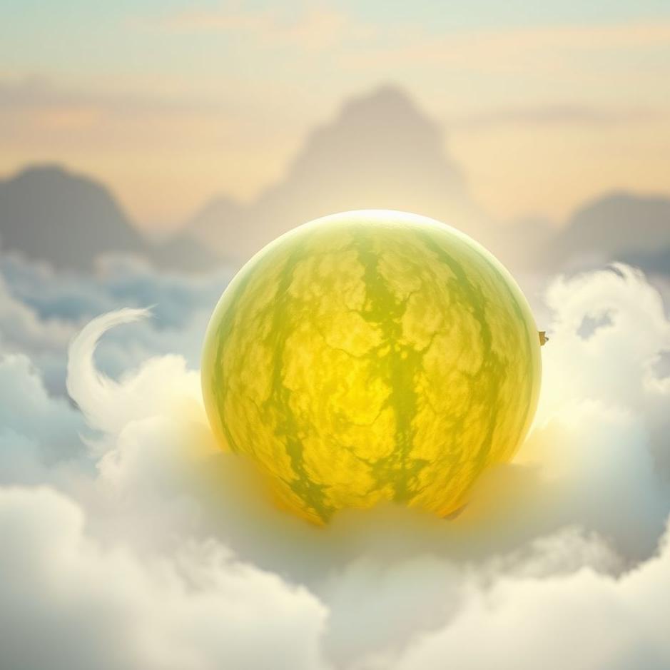 Dream : A beautiful melon in a dream