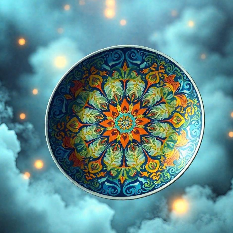 Dream : A beautiful patterned plate in a dream