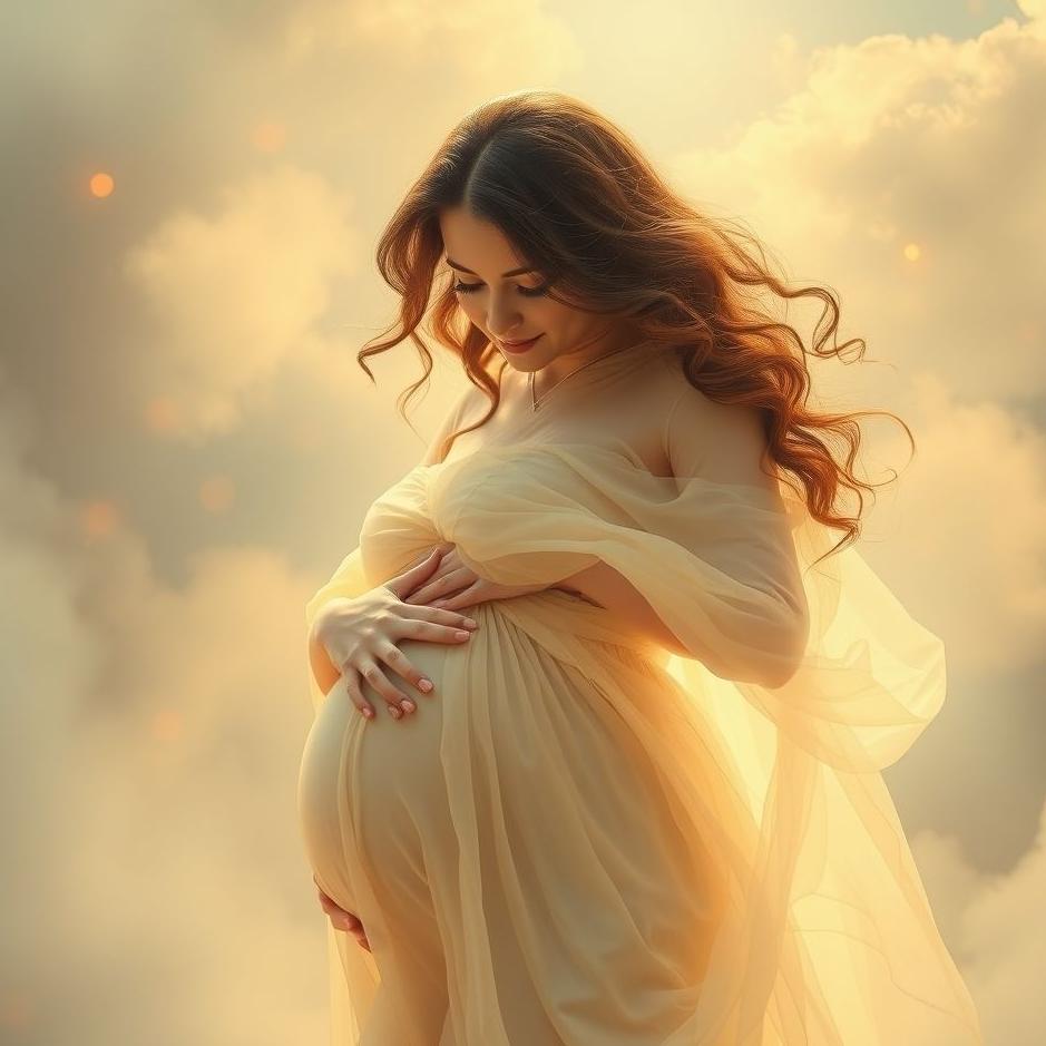 Dream : A beautiful pregnant woman in a dream