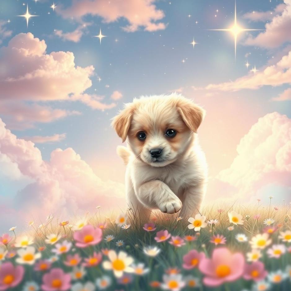 Dream : A beautiful puppy in a dream