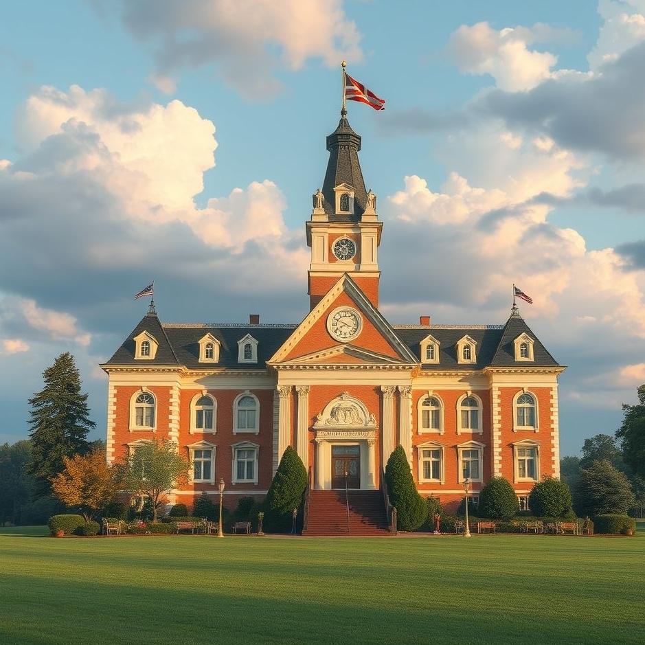 Dream : A beautiful school in a dream