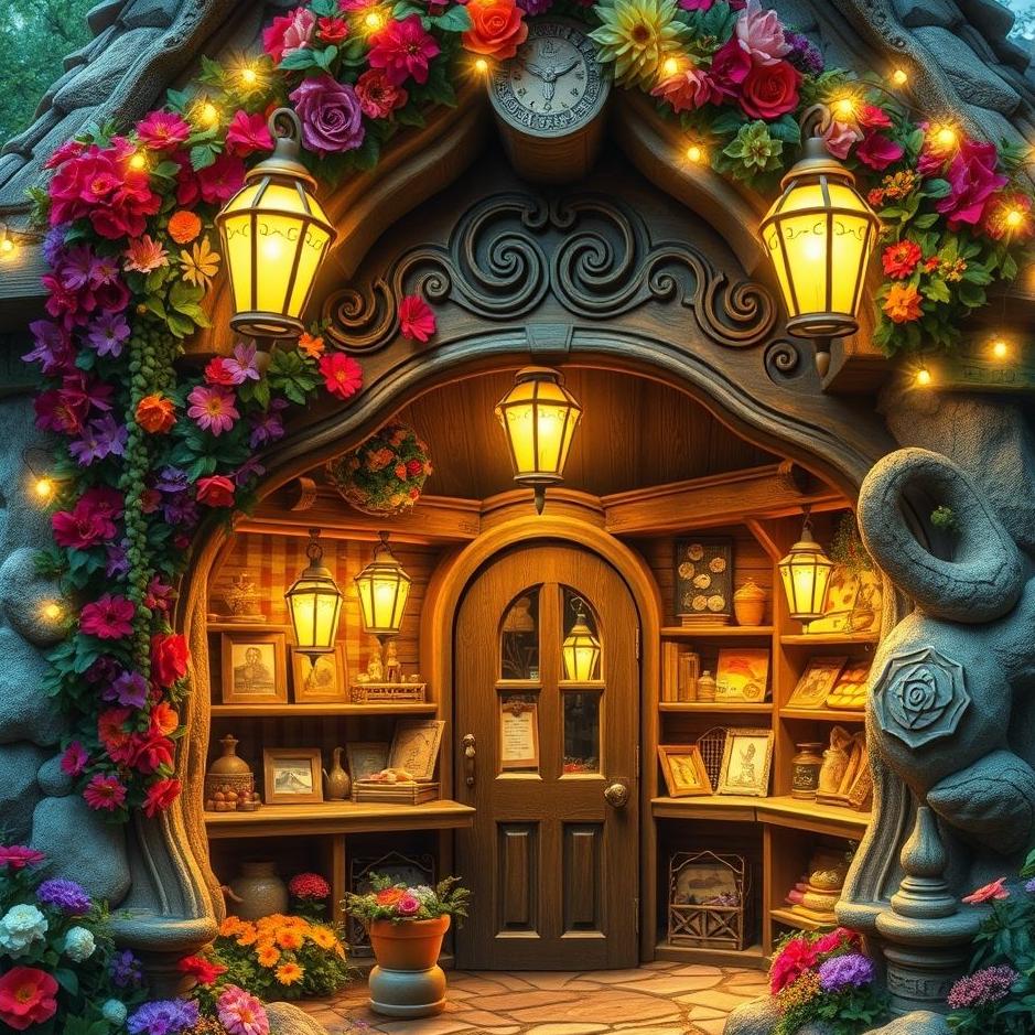 Dream : A beautiful shop in a dream