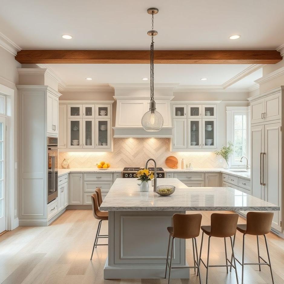 Dream : A beautiful spacious kitchen in a dream
