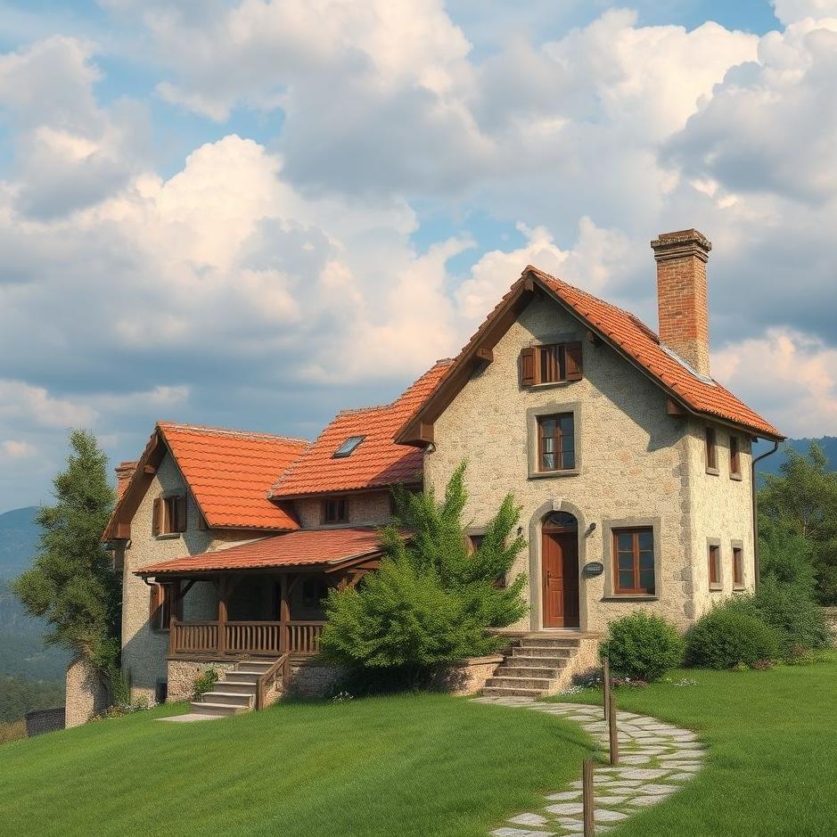 Dream : A beautiful village house in a dream