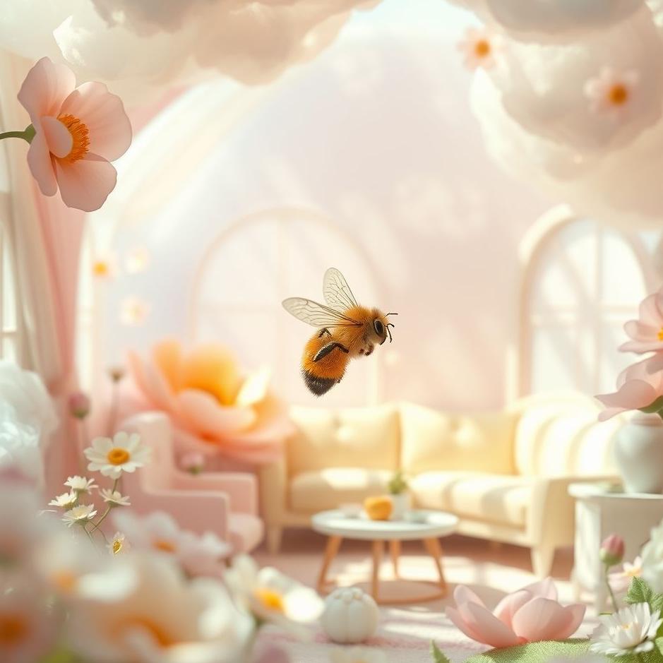 Dream : A bee at home in a dream