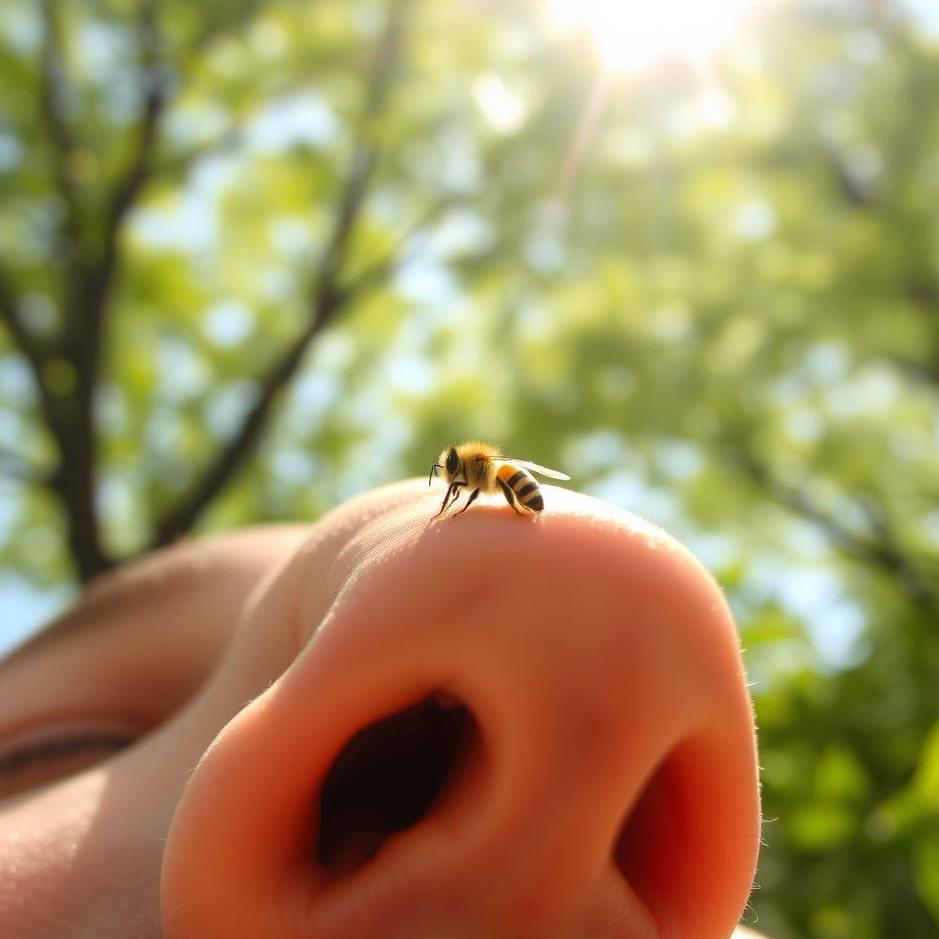 Dream : A bee on your nose 