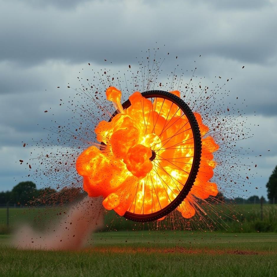 Dream : A bicycle wheel explosion 