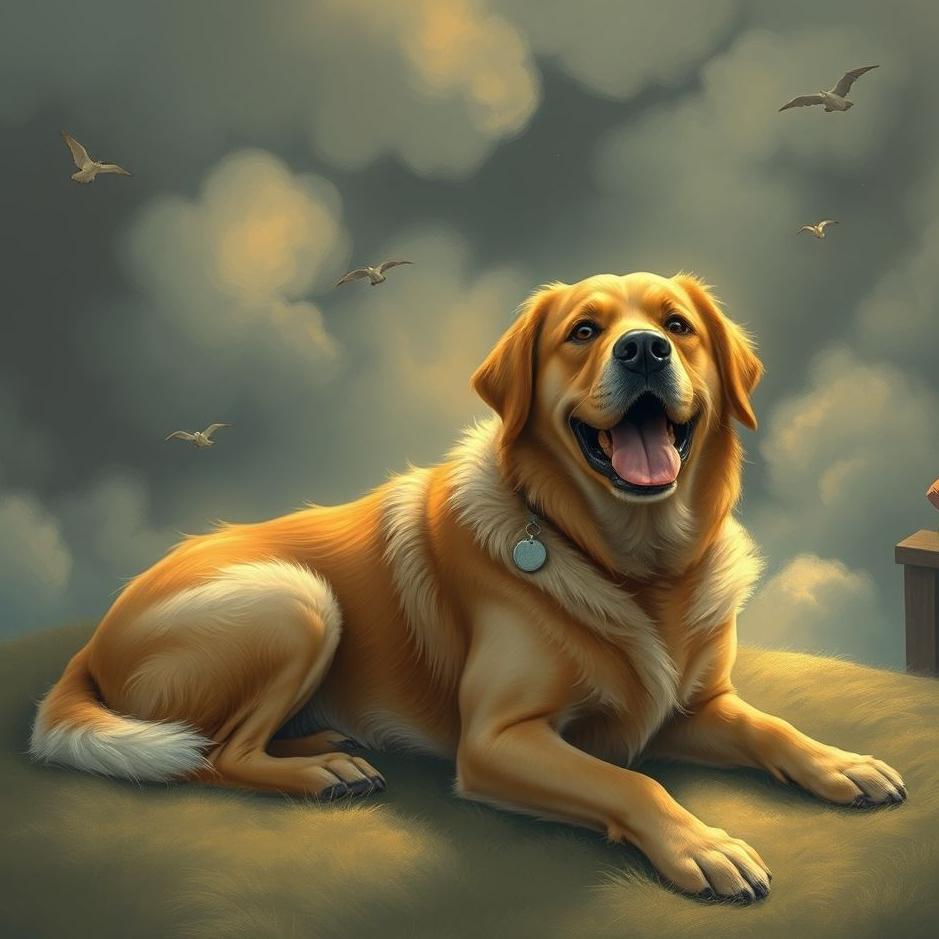 Dream : A big dog at home in a dream