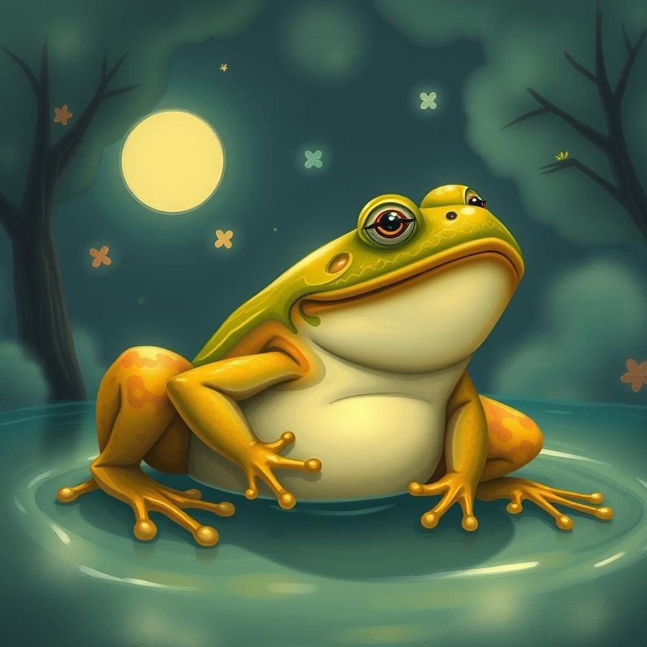 Dream : A big frog at home in a dream