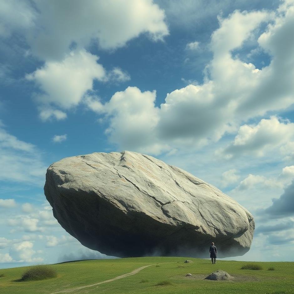 Dream : A big rock falling from the sky in a dream