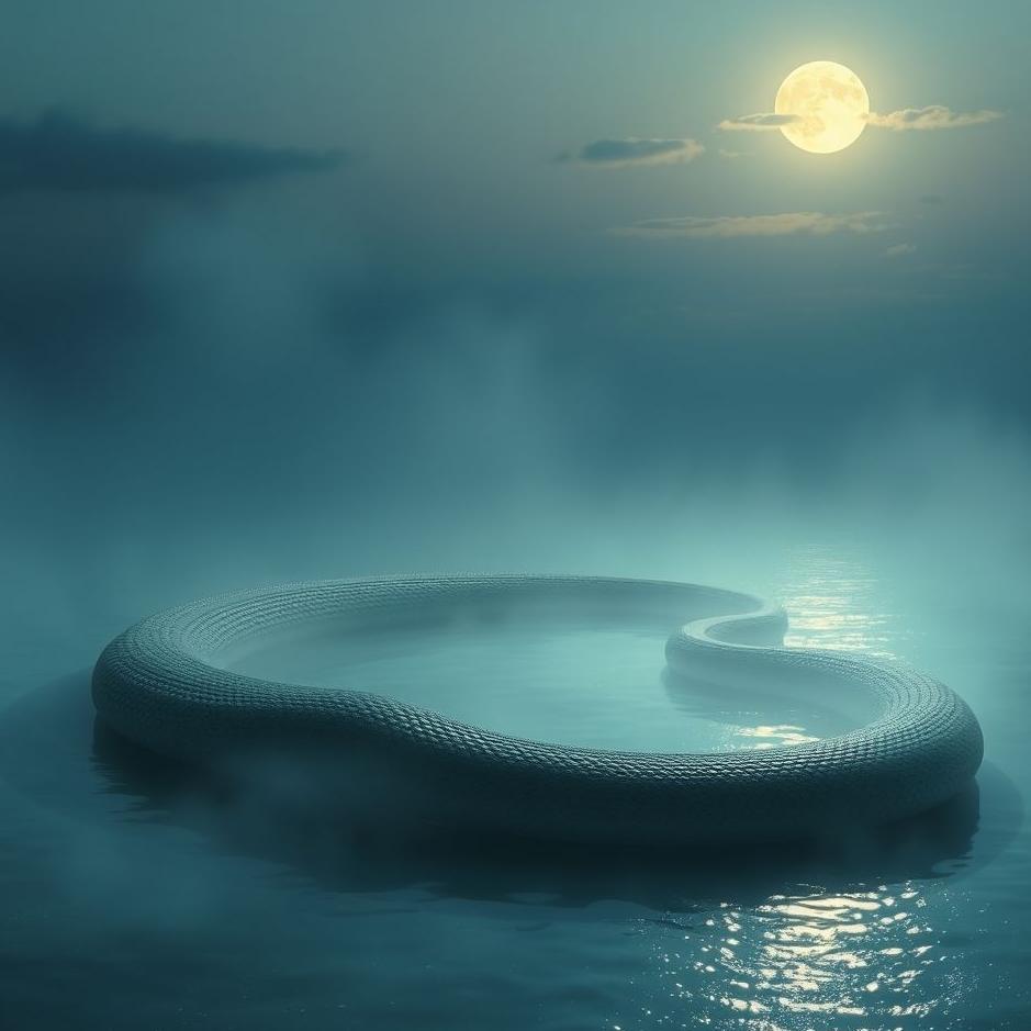 Dream : A big snake in a lake in a dream