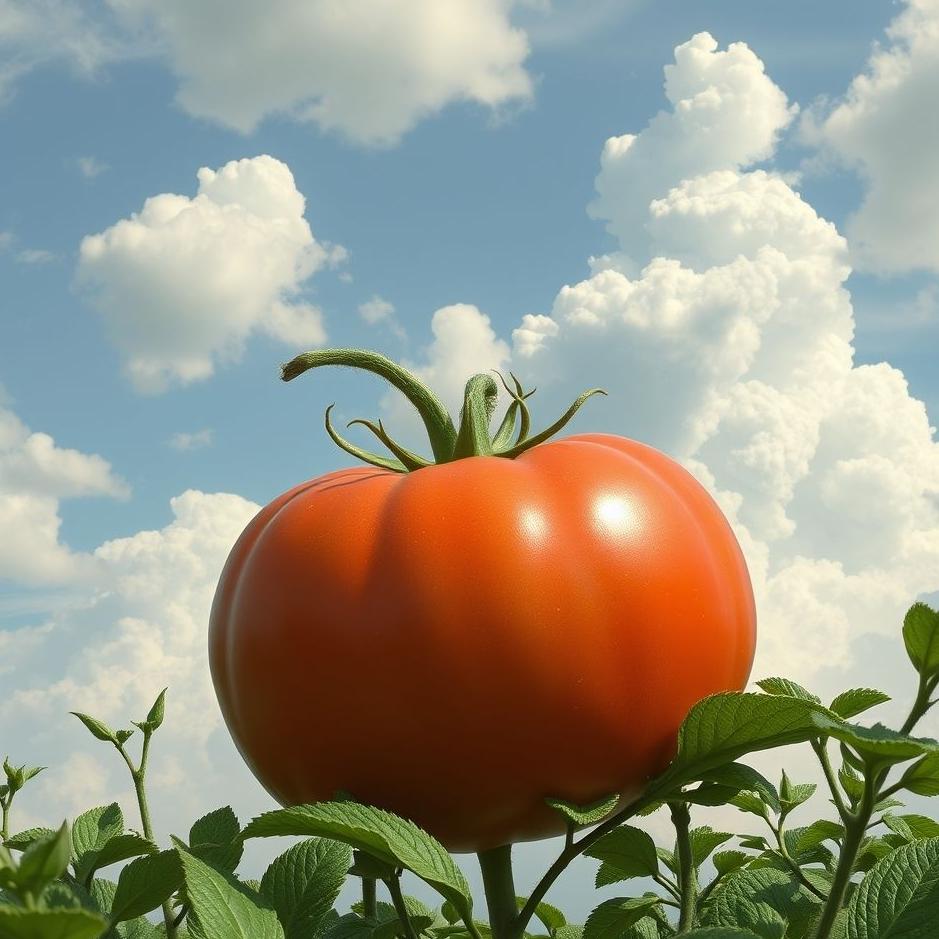 Dream : A big tomato in a dream