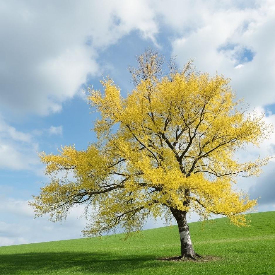 Dream : A birch tree in a dream