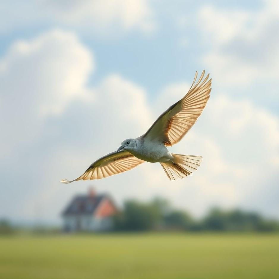 Dream : A bird fly away from home in a dream