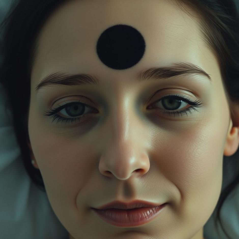 Dream : A black dot on my wife's face in a dream