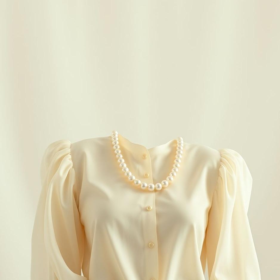 Dream : A blouse with pearls in a dream