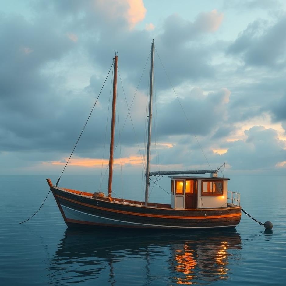 Dream : A boat at home in a dream