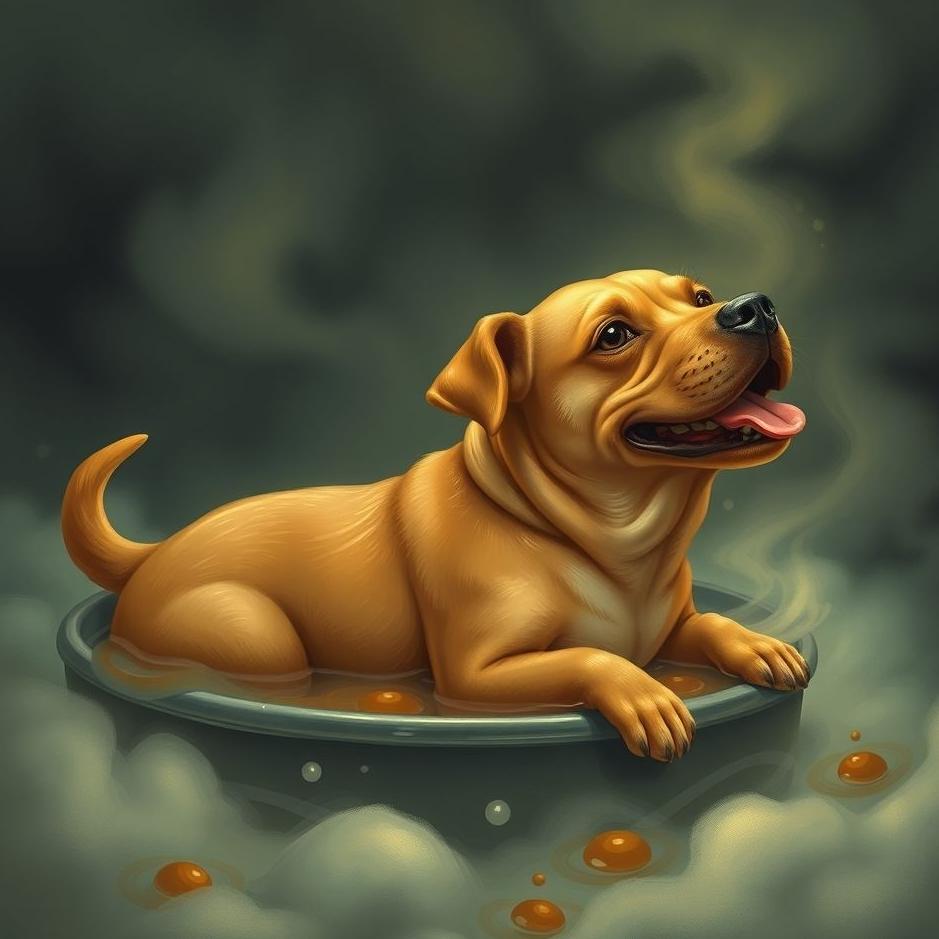 Dream : A boiled dog in a dream