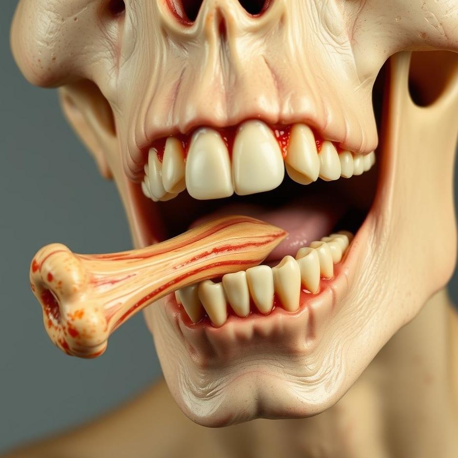 Dream : A bone coming out of the throat 