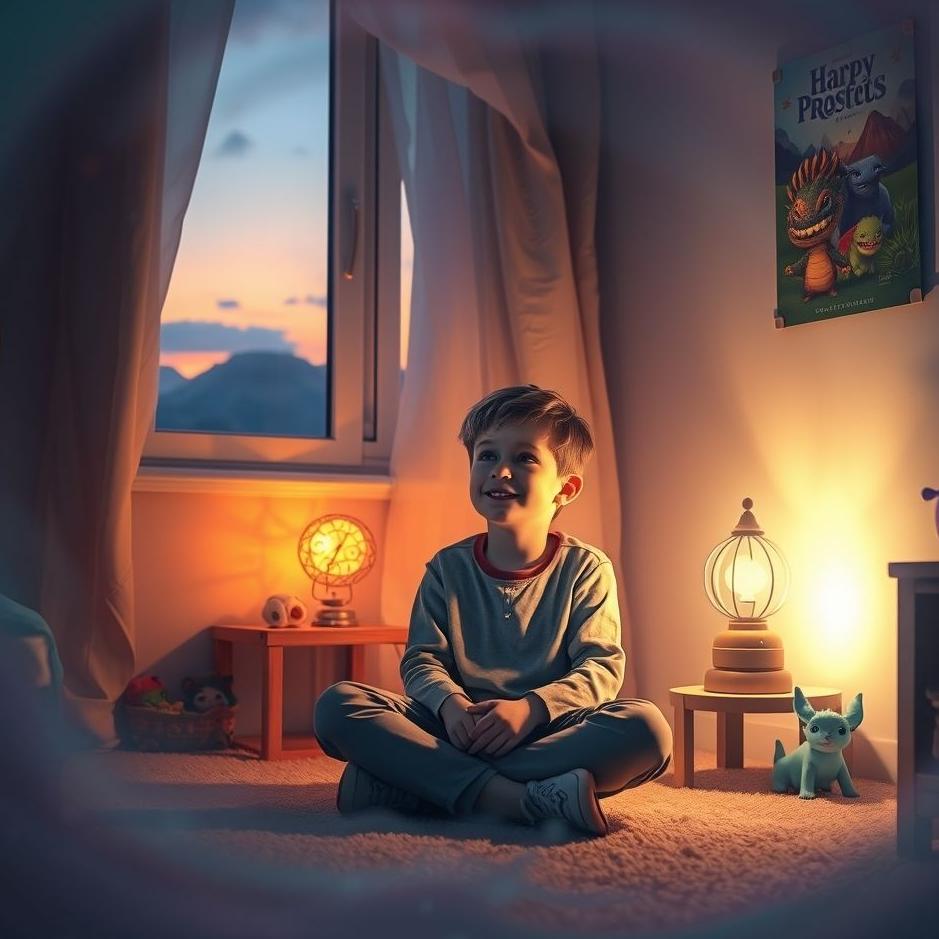 Dream : A boy at home in a dream