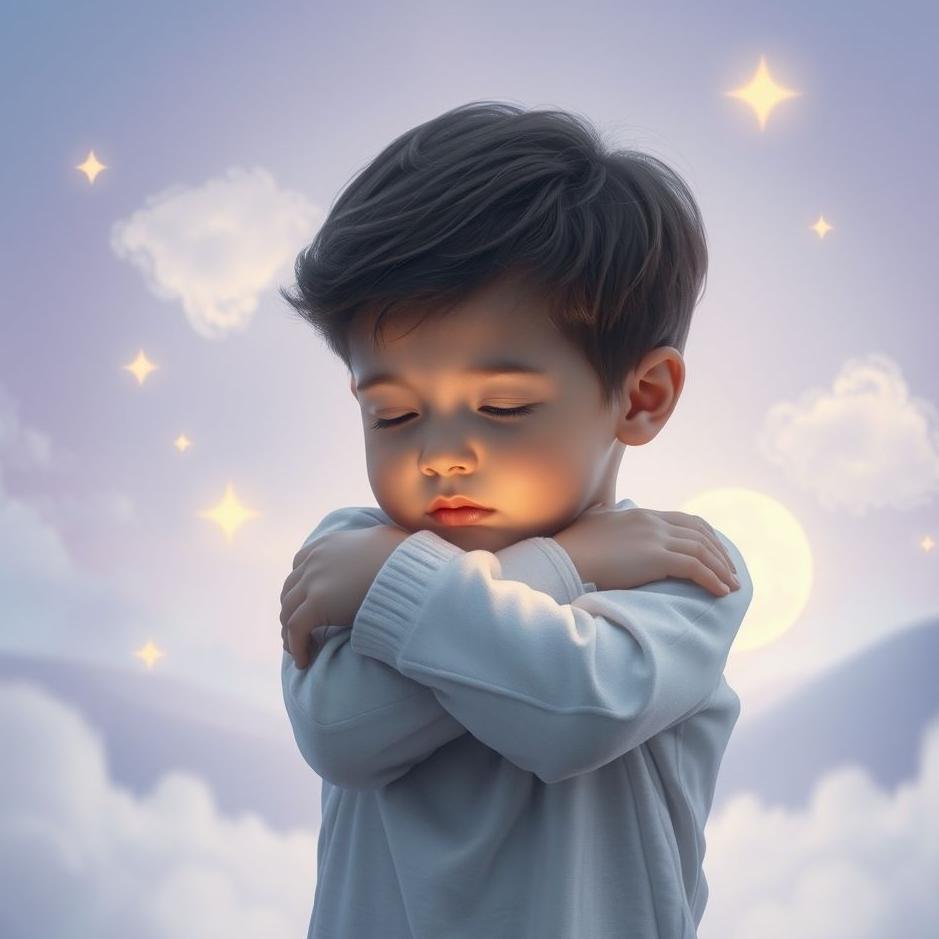 Dream : A boy hugging his neck in a dream