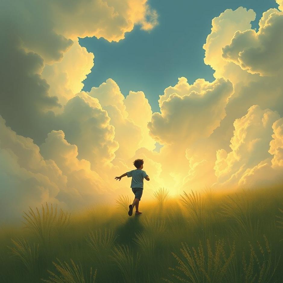 Dream : A boy running away in a dream