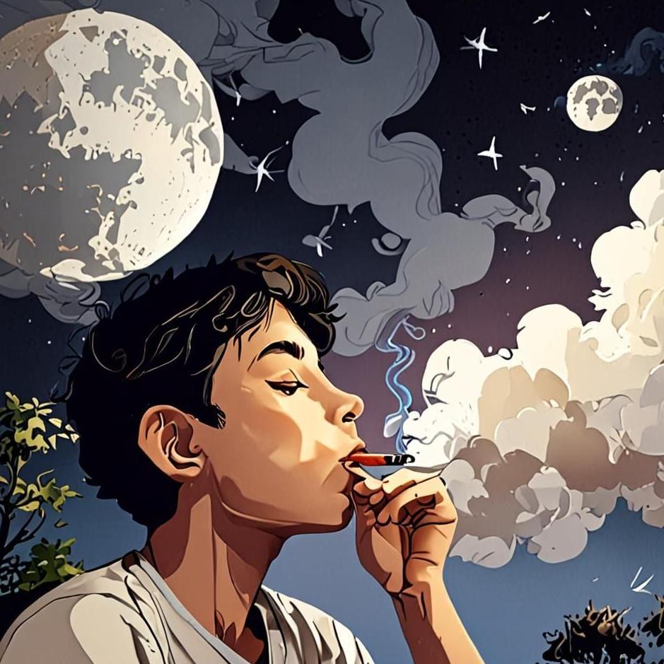 Dream : A boy smoking in a dream