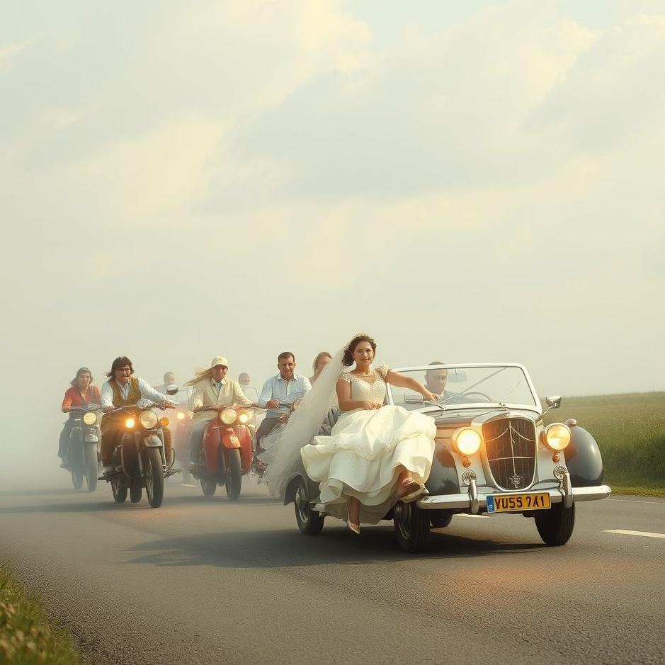 Dream : A bridal convoy in a dream