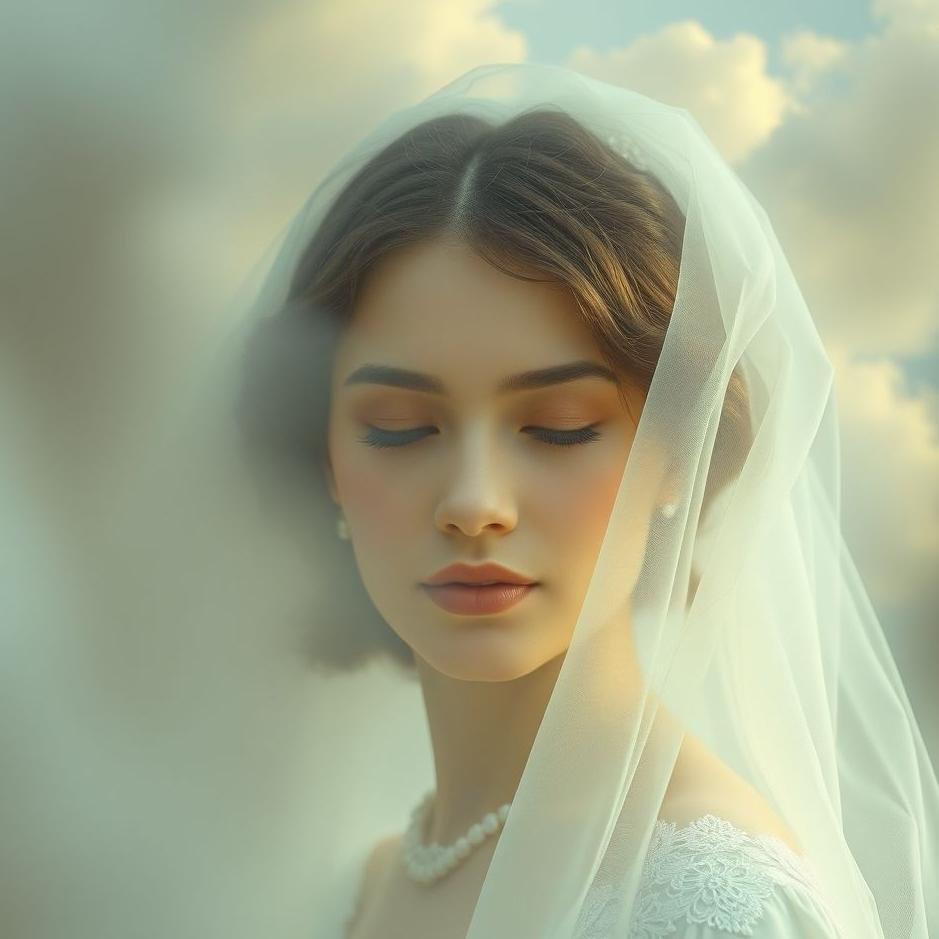Dream : A bride's head in a dream