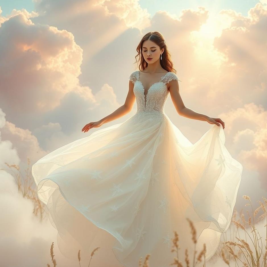Dream : A bride and a wedding dress in a dream