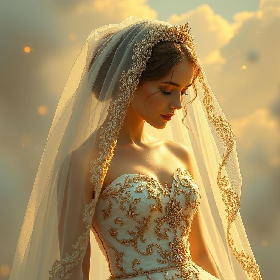 Dream : A bride and gold in a dream
