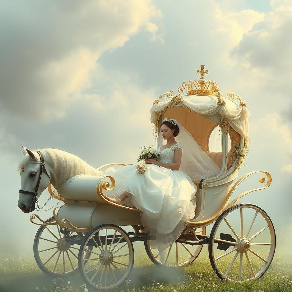 Dream : A bride in a carriage in a dream