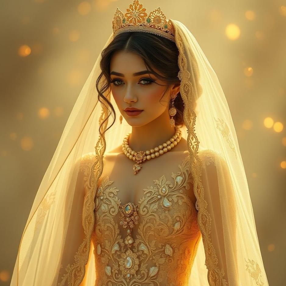 Dream : A bride in gold in a dream