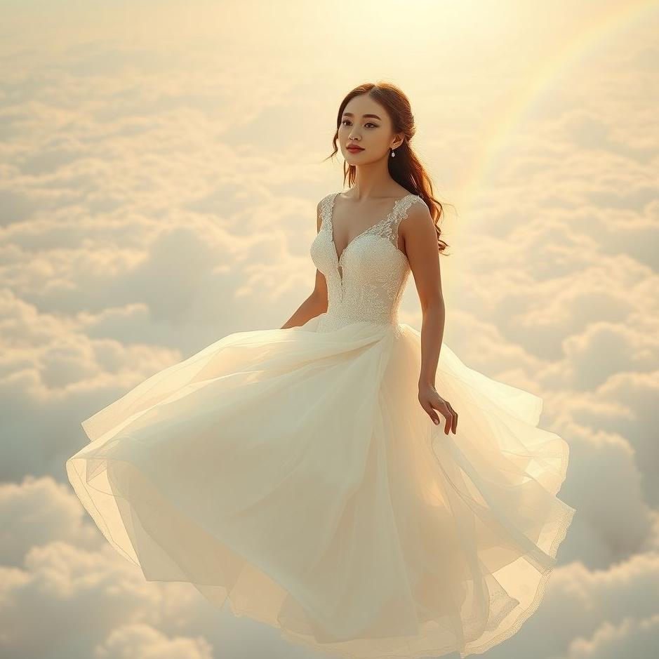 Dream : A bride in the sky in a dream