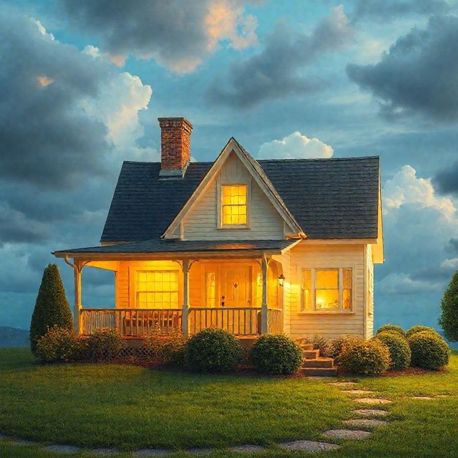 Dream : A bright house in a dream