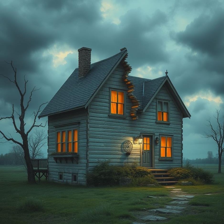 Dream : A broken house in a dream
